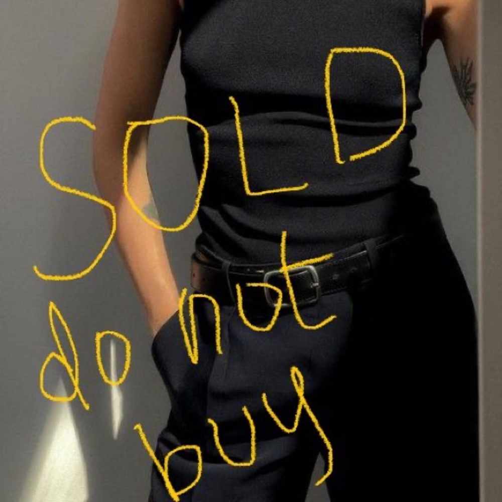 ***SOLD*** NWT COS Knitted Strap top - black, size small